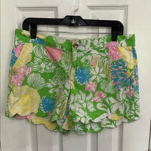 Lilly Pulitzer Floral Green Women's Shorts
